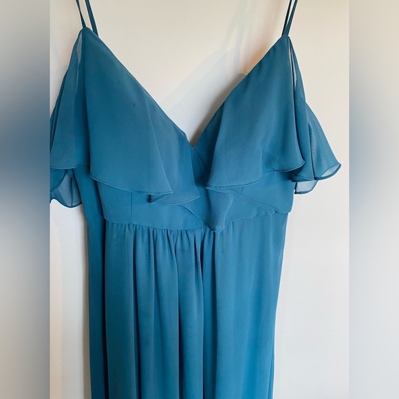 Morilee Bridesmaid MATERNITY Dress in teal - Picture 2 of 4